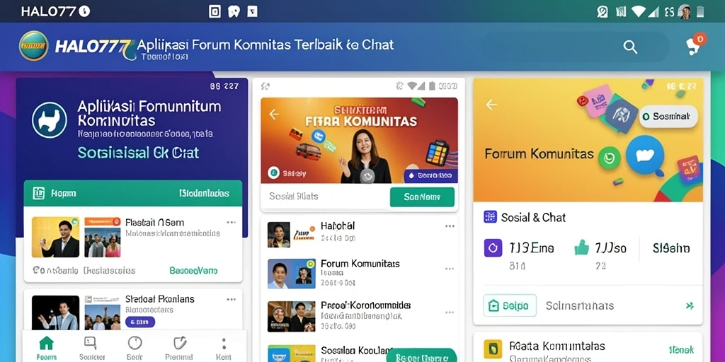 Antarmuka utama HALO777 yang memudahkan interaksi forum.
