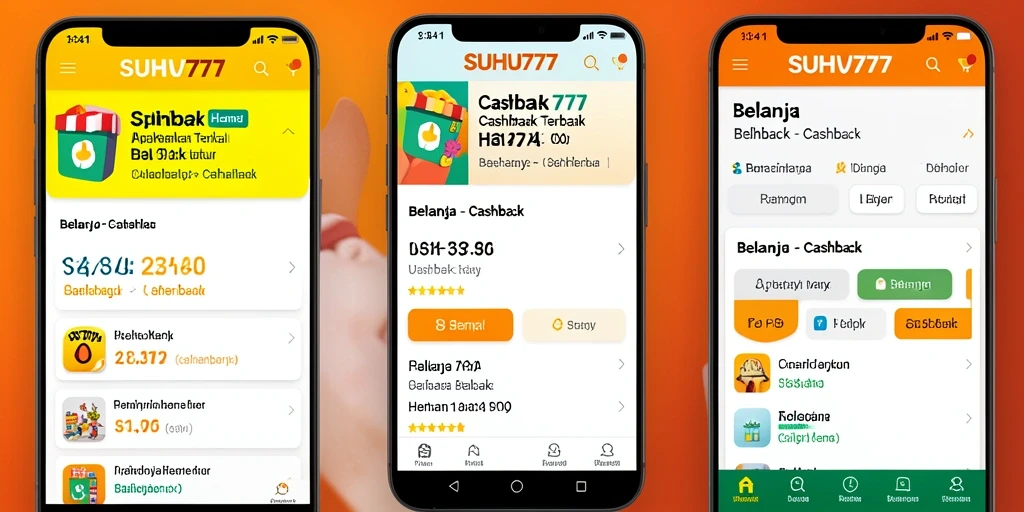Tampilan antarmuka SUHU777 untuk fungsi Cashback yang menarik.