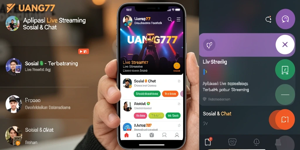 Antarmuka UANG77 yang intuitif untuk Live Streaming yang interaktif.