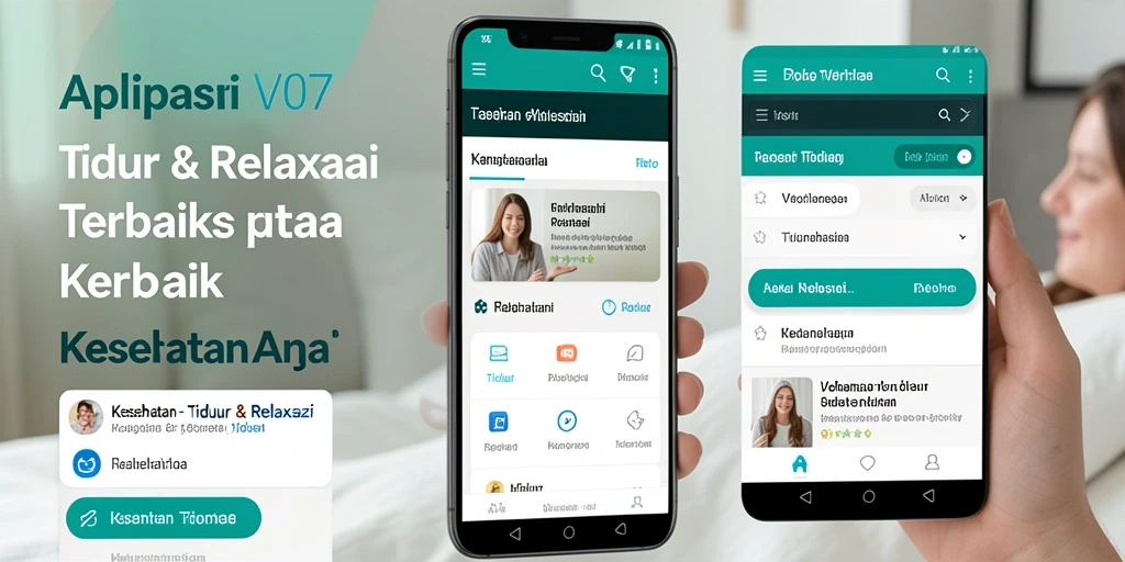 Antarmuka V07 yang ramah pengguna untuk tidur dan relaksasi.
