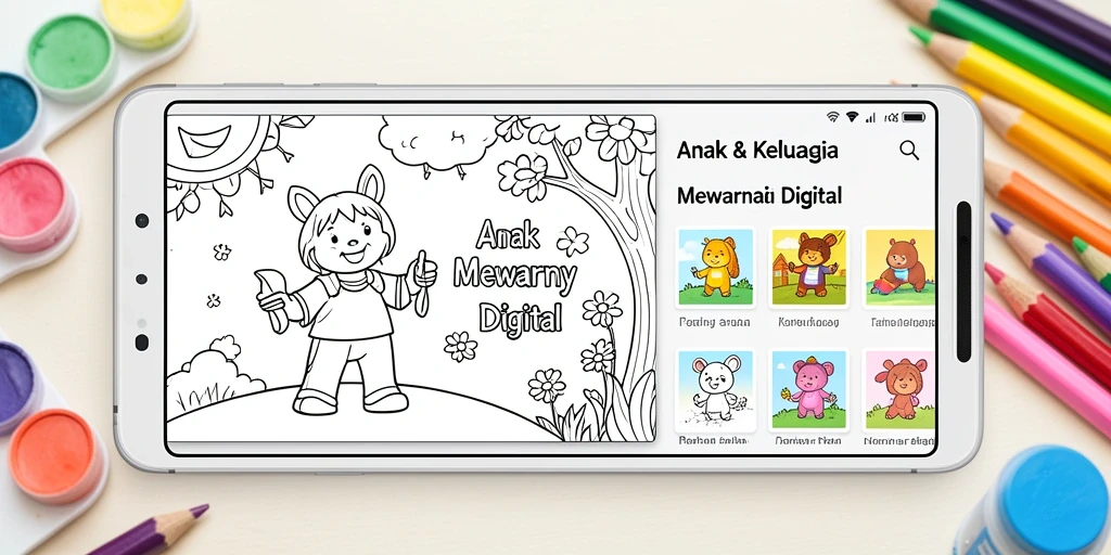 Antarmuka intuitif VC5 dengan berbagai pilihan warna dan gambar.