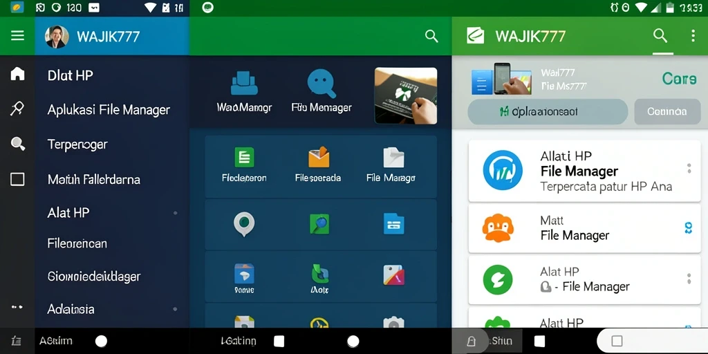Tampilan antarmuka aplikasi WAJIK777 yang user-friendly.